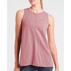 [Athleta] Foothill Seamless Tie Back Tank Flora Mauve